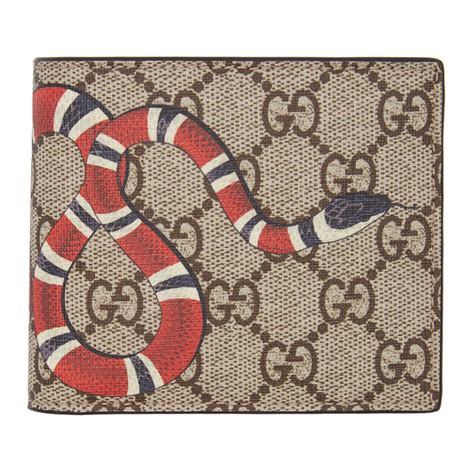 gucci snake wallet beige